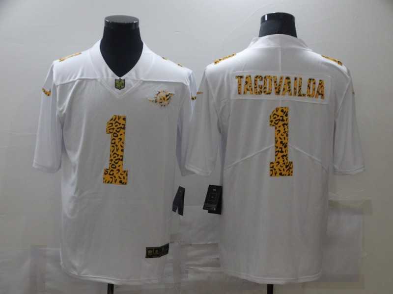Nike Dolphins 1 Tua Tagovailoa White Leopard Vapor Untouchable Limited Jersey,We sell and wholesale Nike Dolphins 1 Tua Tagovailoa White Leopard Vapor Untouchable Limited Jersey on line form chian!